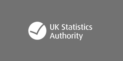 UK Statistics Authority logo in grey scale