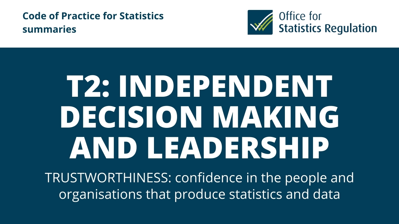 T2 : Independent Decision Making and Leadership