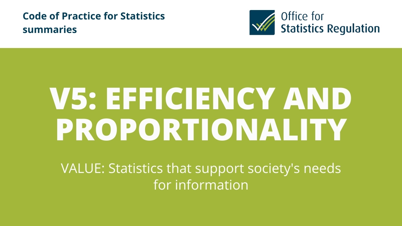 V5: Efficiency and Proportionality 